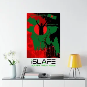 Bangladesh Bangladesh green2 | (8inX6in) JULY Revolution 2024 Wall Canvas