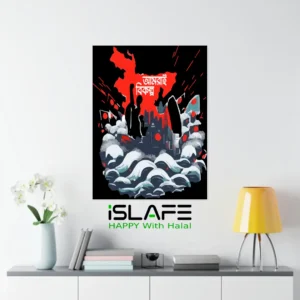 Bangladesh Map Amrai Bikolpo1 | (8inX6in) JULY Revolution 2024 Wall Canvas