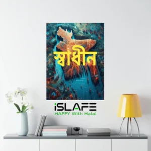 Shadhin bangladesh | (8inX6in) JULY Revolution 2024 Wall Canvas
