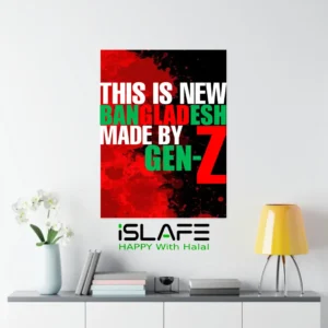 This Is New Bangladesh Made By GEN-Z8 | (8inX6in) JULY Revolution 2024 Wall Canvas